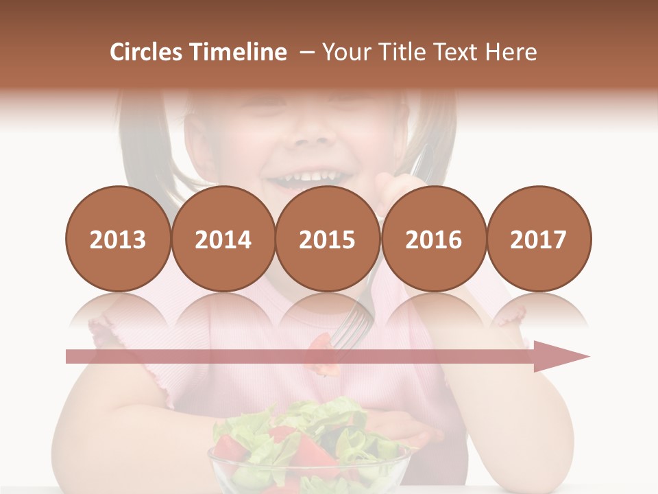 Fork Holding People PowerPoint Template