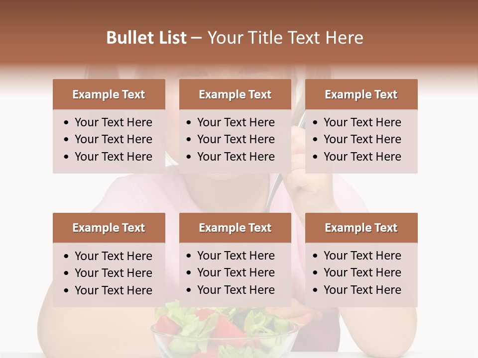 Fork Holding People PowerPoint Template