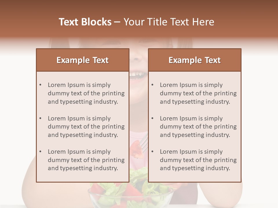 Fork Holding People PowerPoint Template