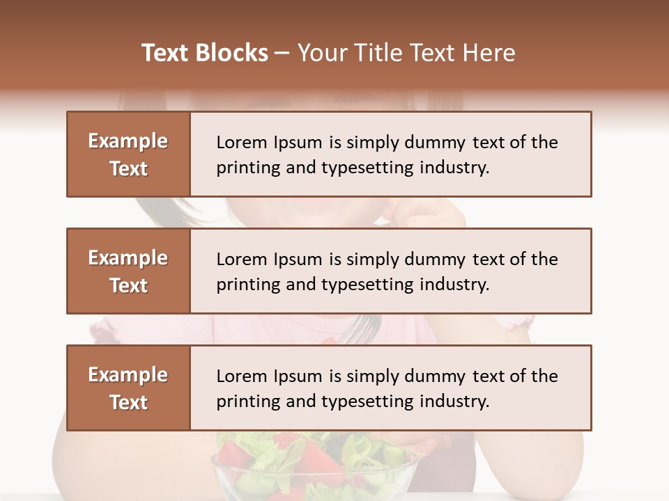 Fork Holding People PowerPoint Template