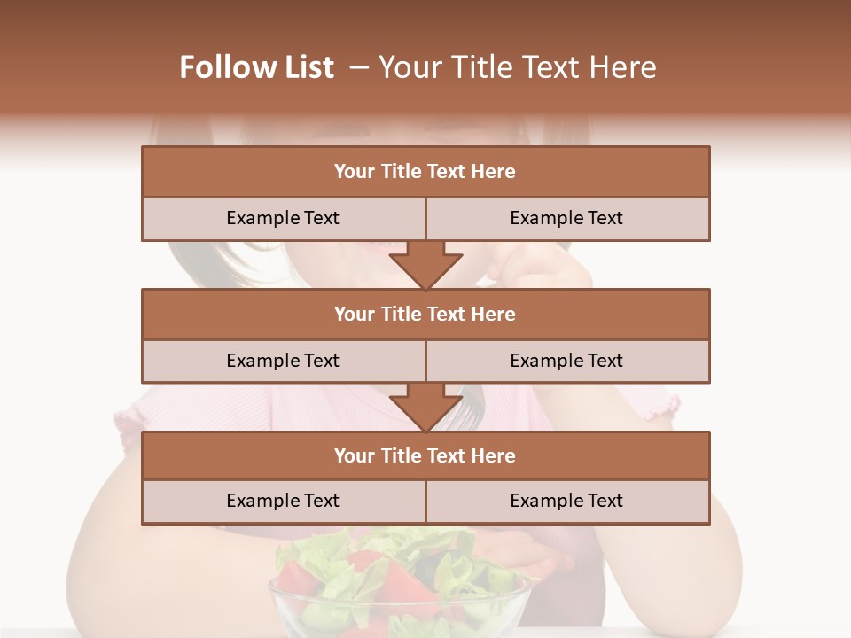 Fork Holding People PowerPoint Template