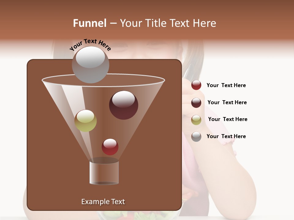 Fork Holding People PowerPoint Template
