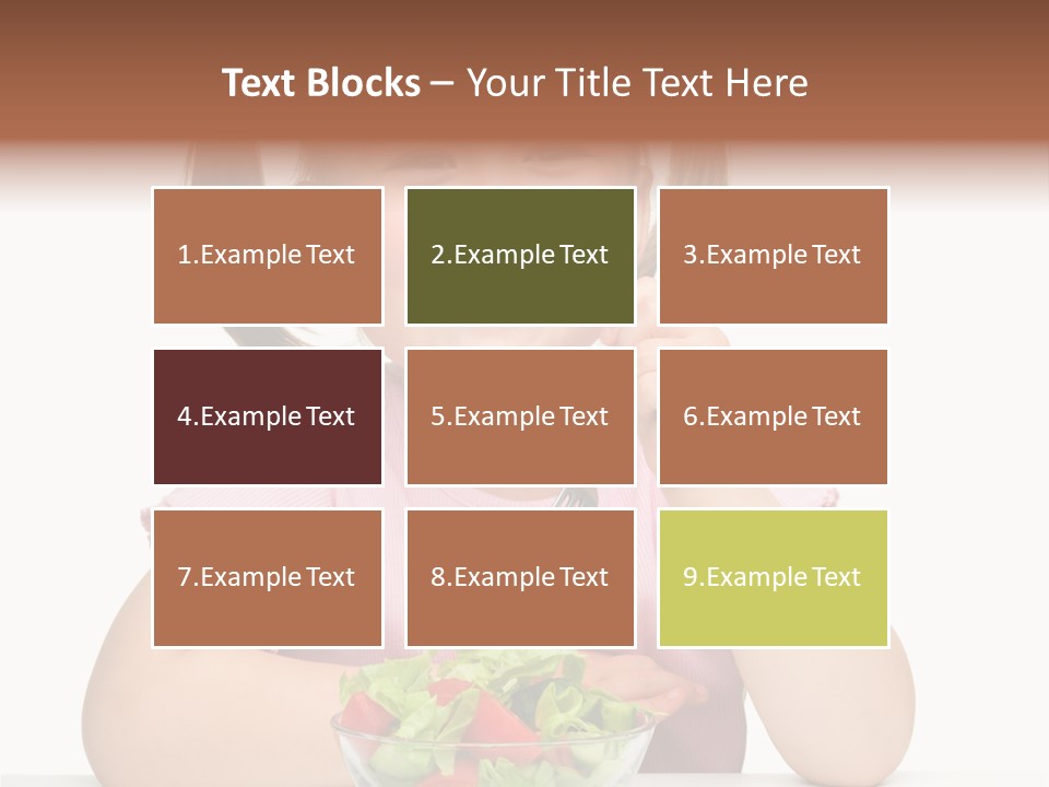 Fork Holding People PowerPoint Template