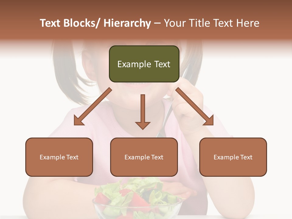 Fork Holding People PowerPoint Template
