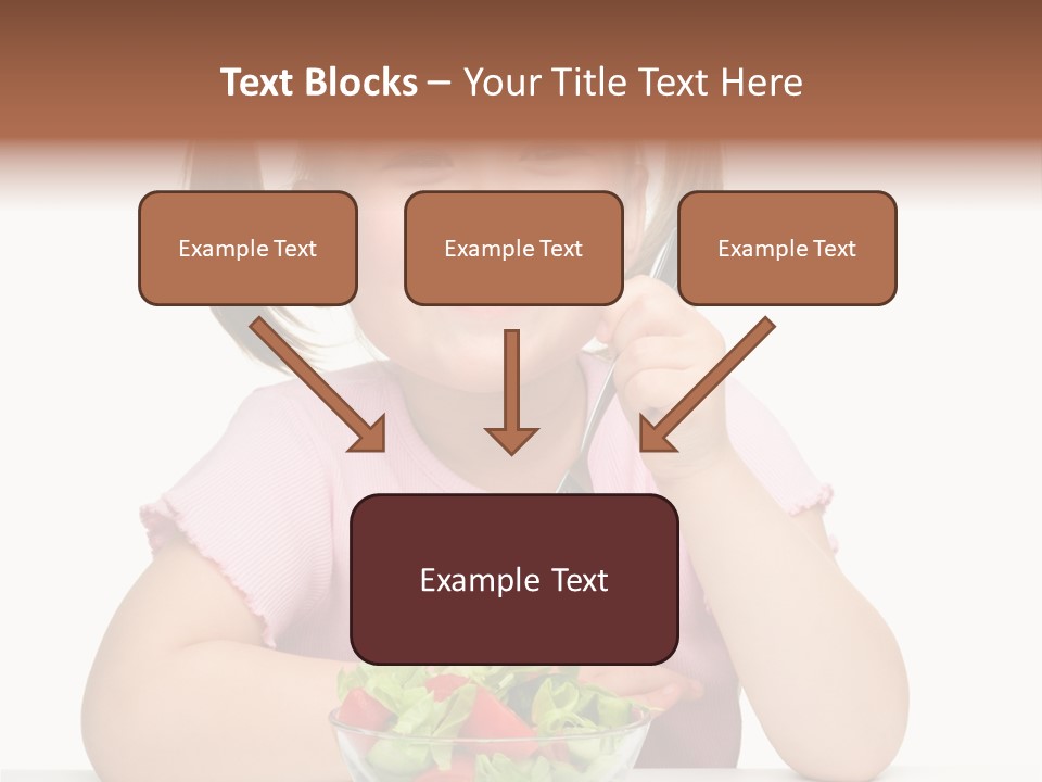 Fork Holding People PowerPoint Template
