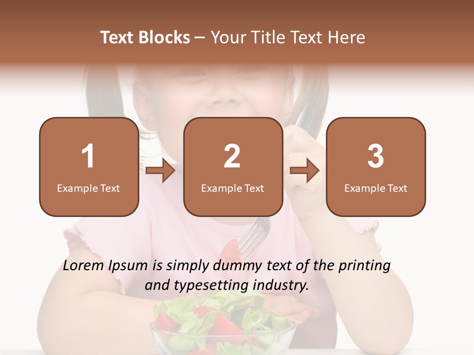 Fork Holding People PowerPoint Template