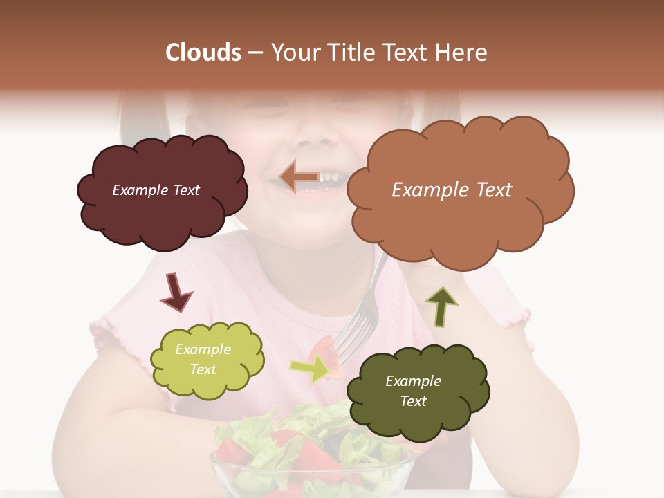 Fork Holding People PowerPoint Template