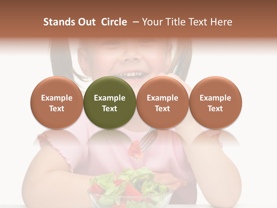 Fork Holding People PowerPoint Template