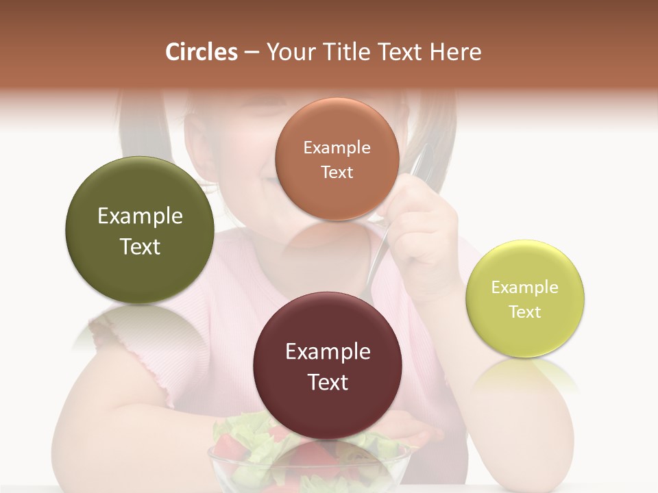 Fork Holding People PowerPoint Template