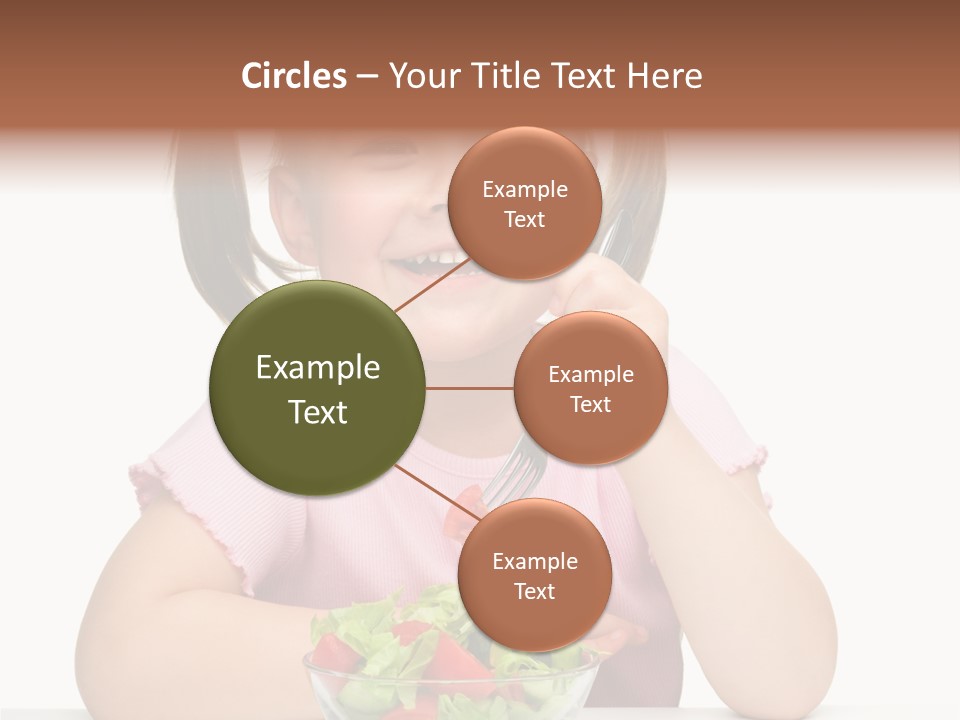 Fork Holding People PowerPoint Template