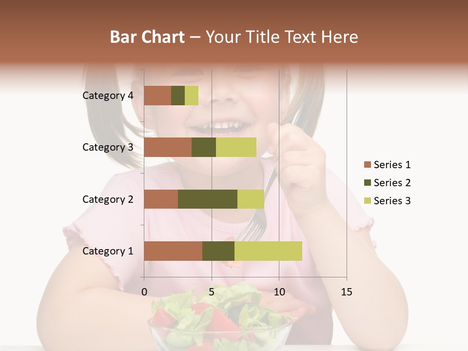 Fork Holding People PowerPoint Template