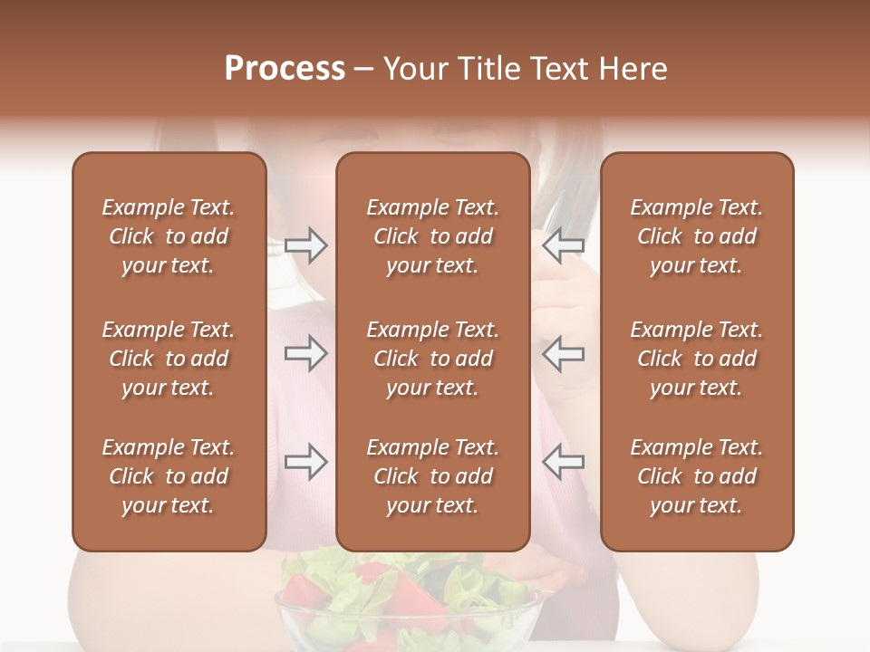 Fork Holding People PowerPoint Template