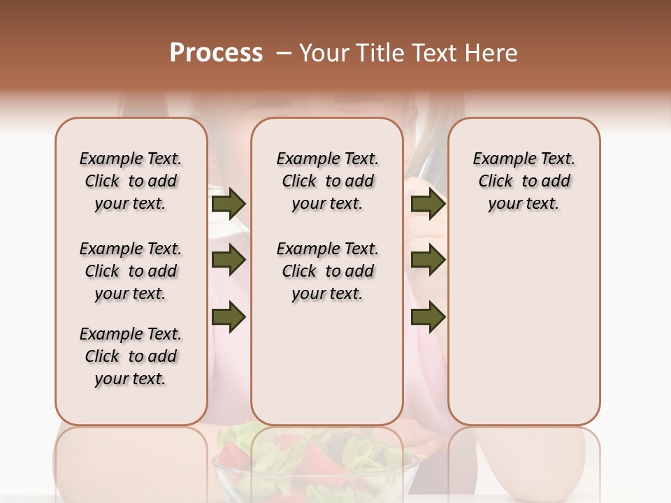 Fork Holding People PowerPoint Template