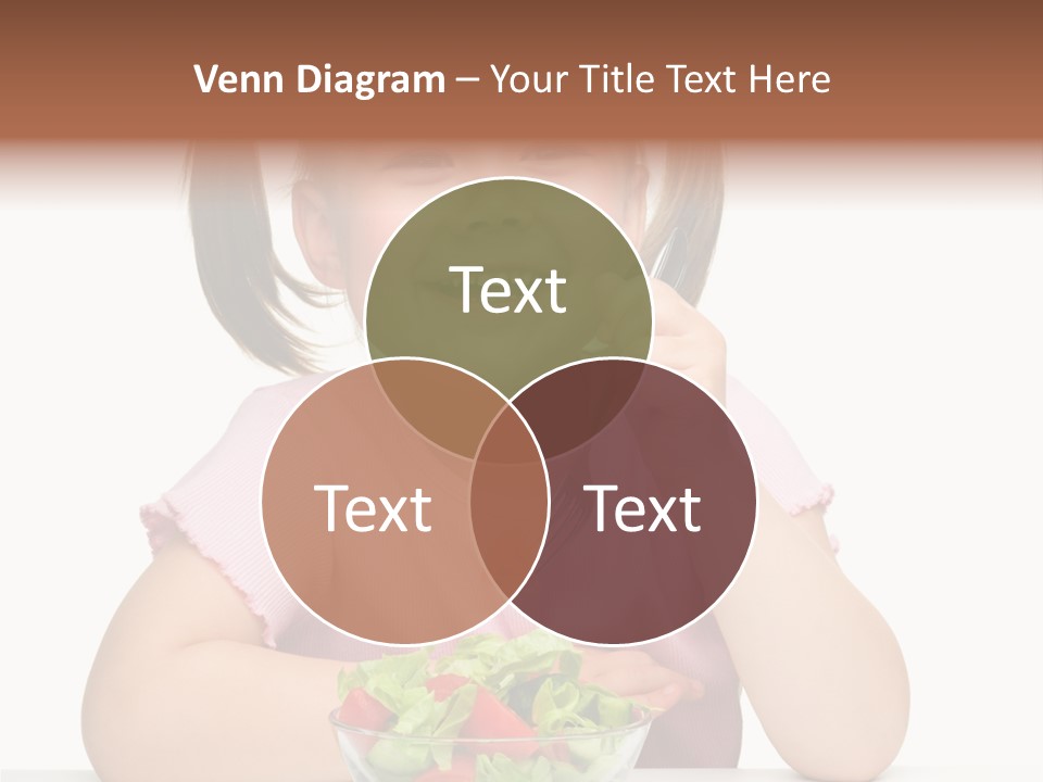 Fork Holding People PowerPoint Template