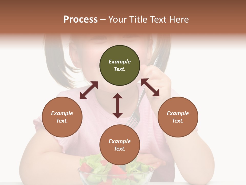 Fork Holding People PowerPoint Template