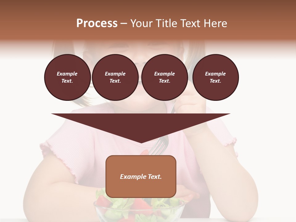 Fork Holding People PowerPoint Template