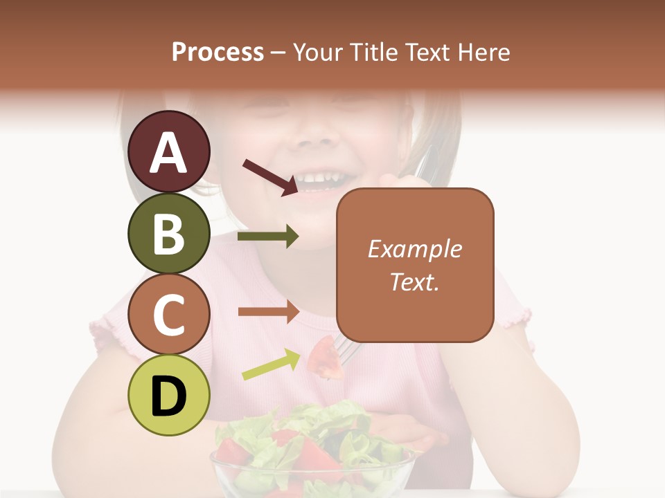 Fork Holding People PowerPoint Template