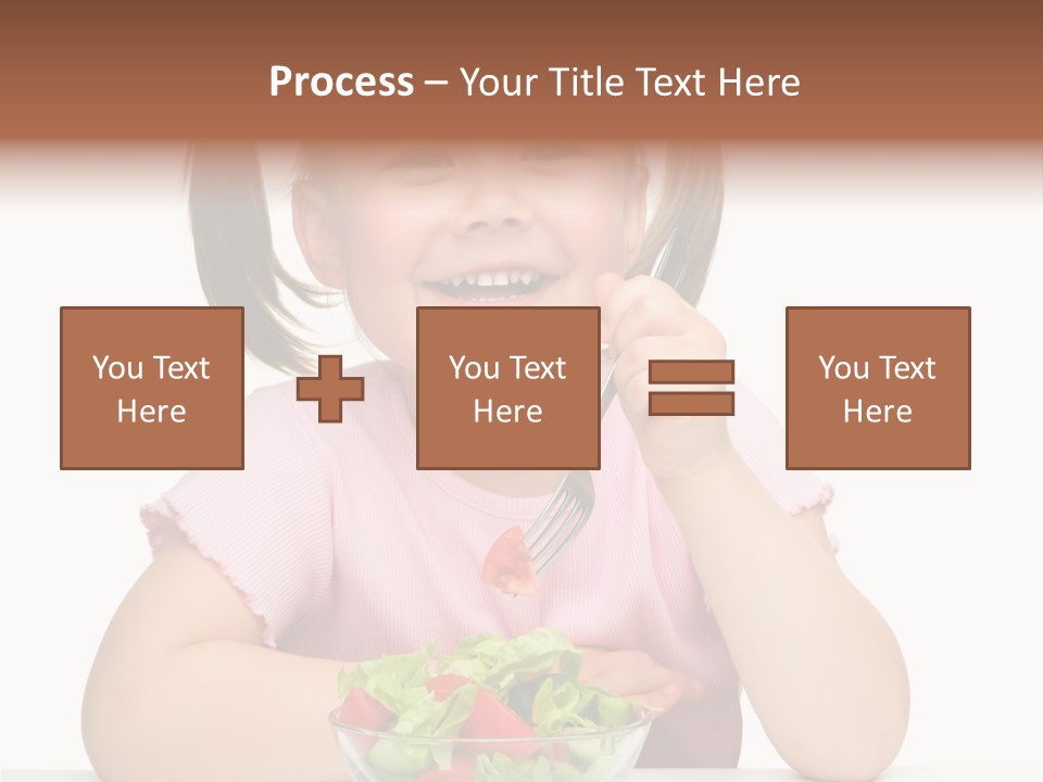 Fork Holding People PowerPoint Template