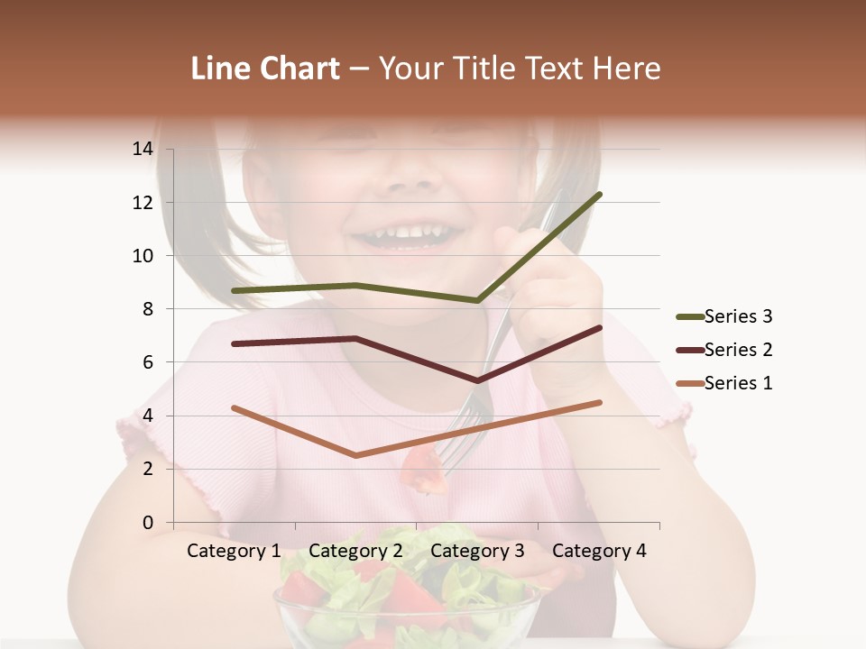 Fork Holding People PowerPoint Template