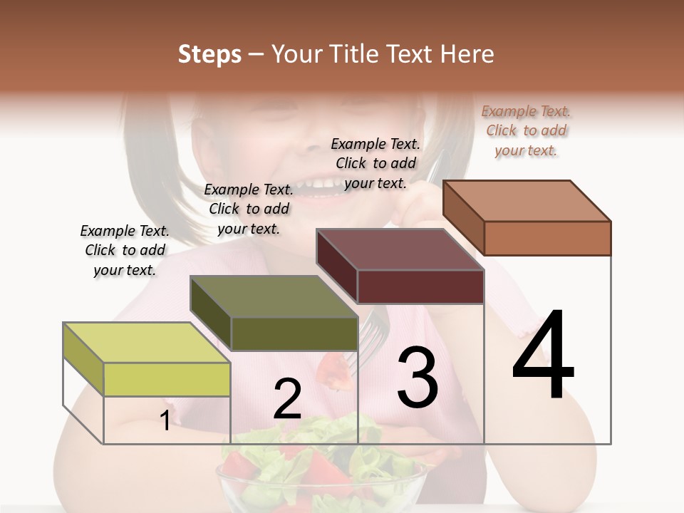 Fork Holding People PowerPoint Template