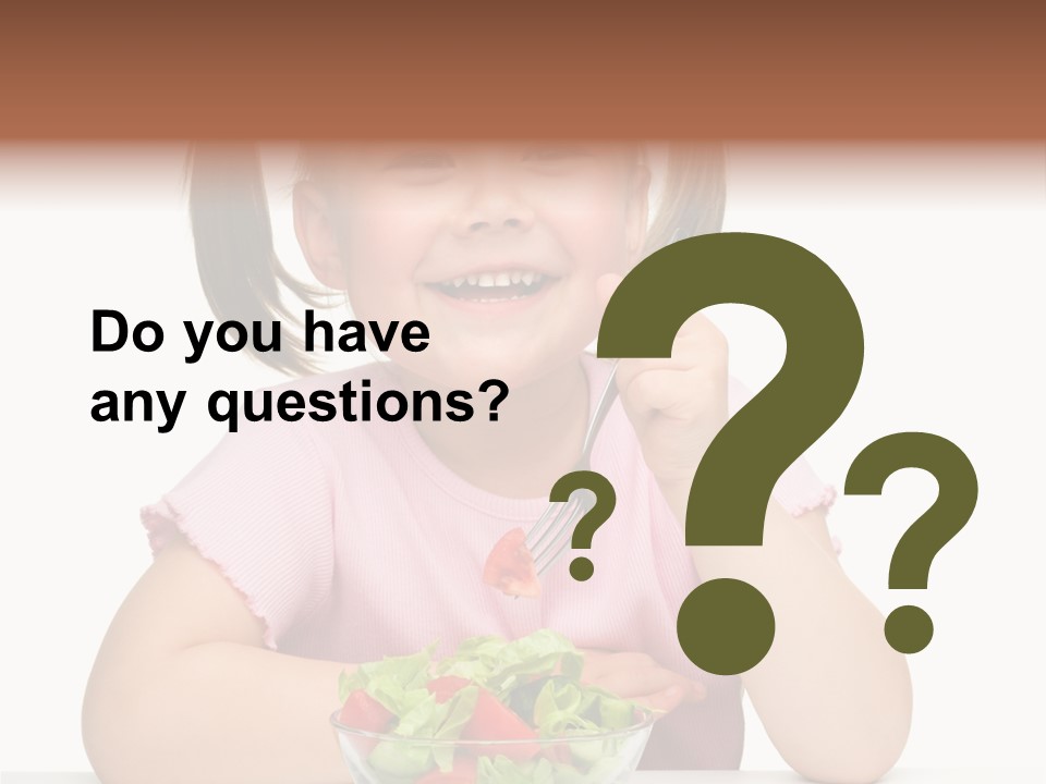 Fork Holding People PowerPoint Template