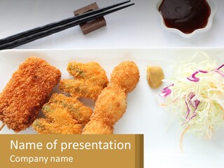 Gourmet Pork Plate PowerPoint Template