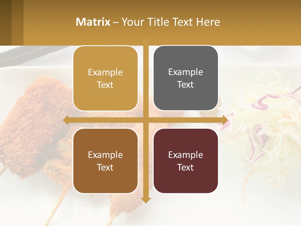 Gourmet Pork Plate PowerPoint Template