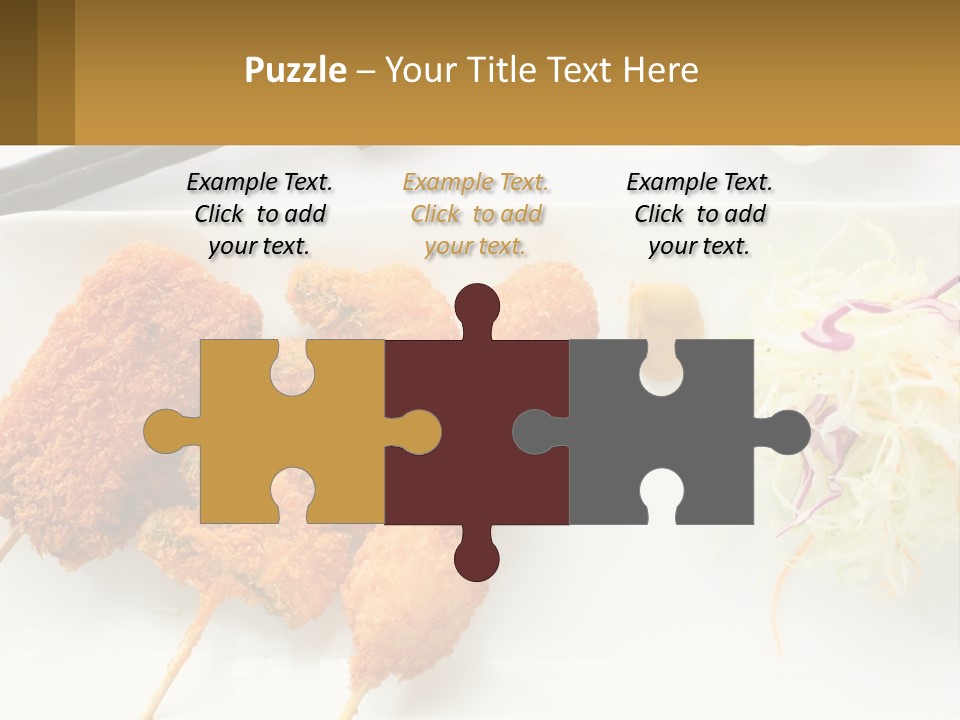 Gourmet Pork Plate PowerPoint Template