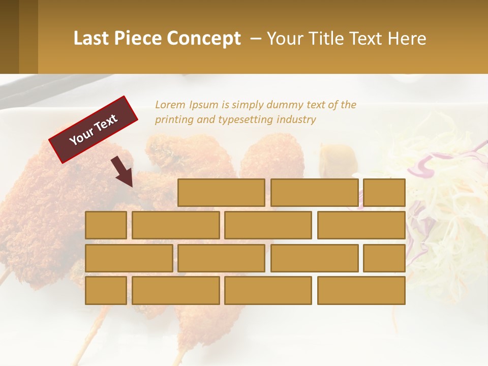 Gourmet Pork Plate PowerPoint Template