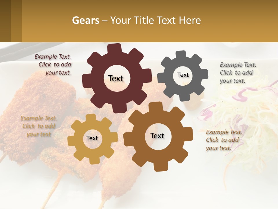 Gourmet Pork Plate PowerPoint Template