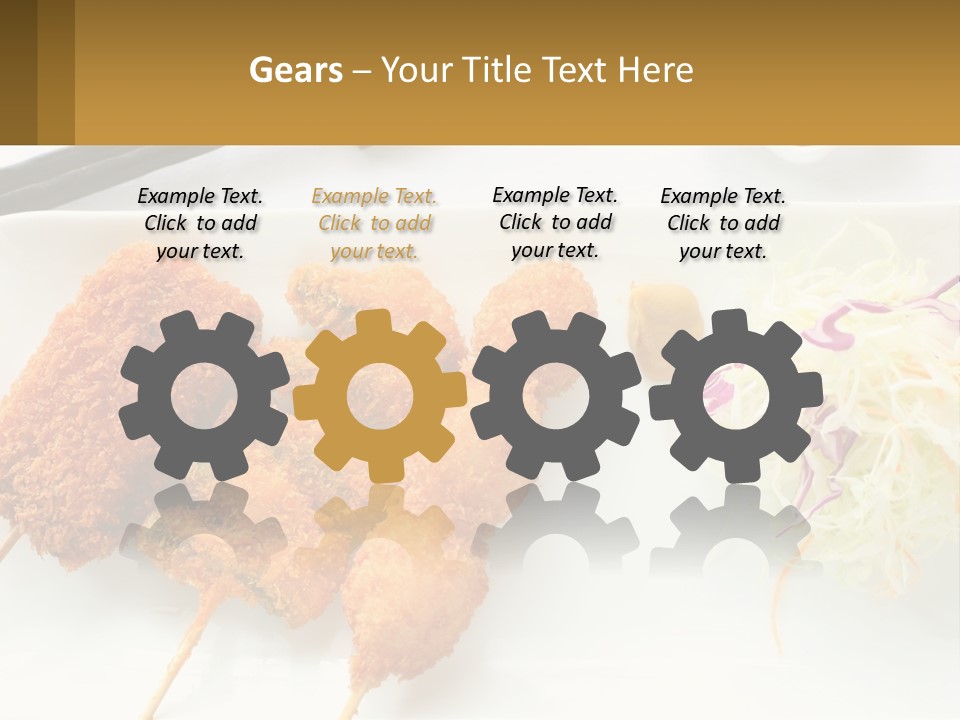 Gourmet Pork Plate PowerPoint Template