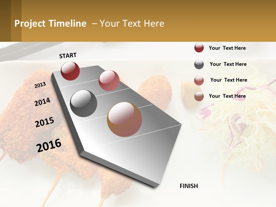 Gourmet Pork Plate PowerPoint Template