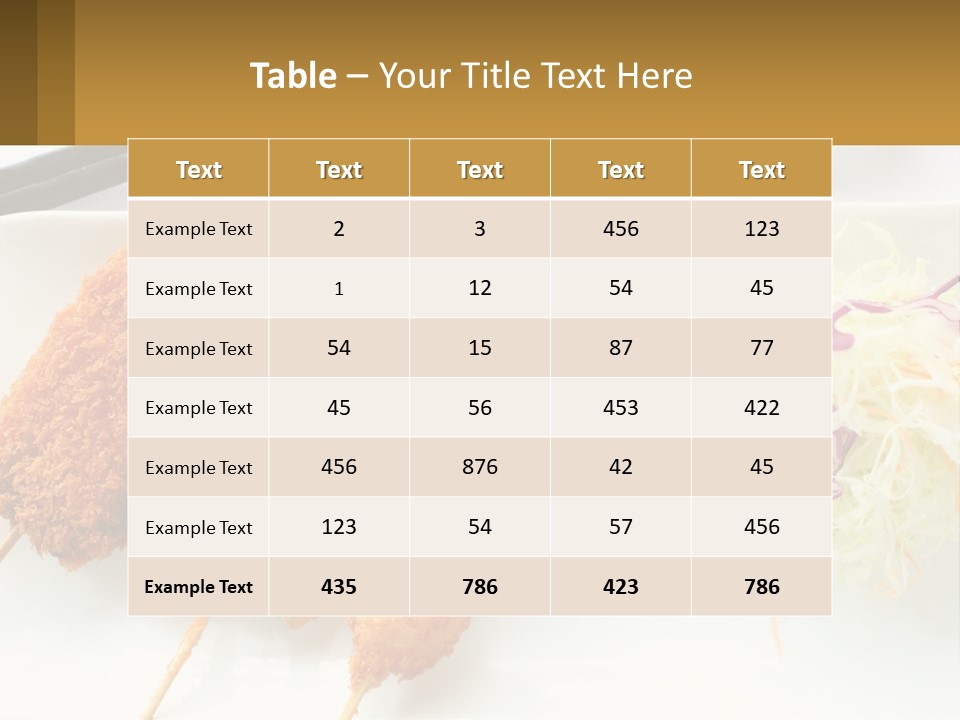 Gourmet Pork Plate PowerPoint Template