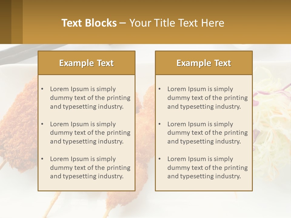 Gourmet Pork Plate PowerPoint Template