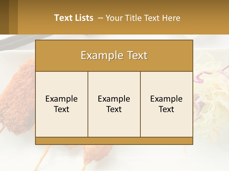 Gourmet Pork Plate PowerPoint Template