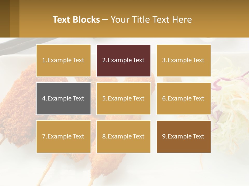 Gourmet Pork Plate PowerPoint Template