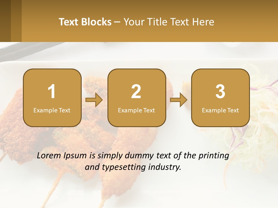 Gourmet Pork Plate PowerPoint Template