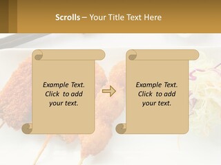 Gourmet Pork Plate PowerPoint Template