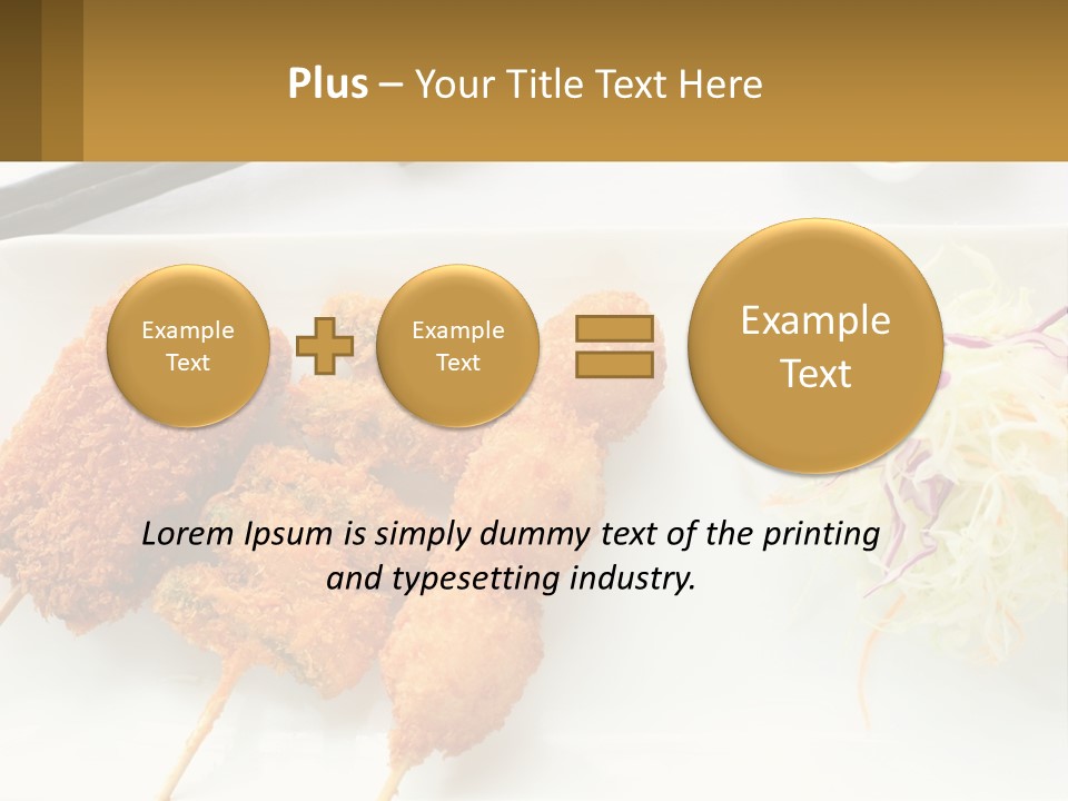 Gourmet Pork Plate PowerPoint Template