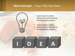 Gourmet Pork Plate PowerPoint Template