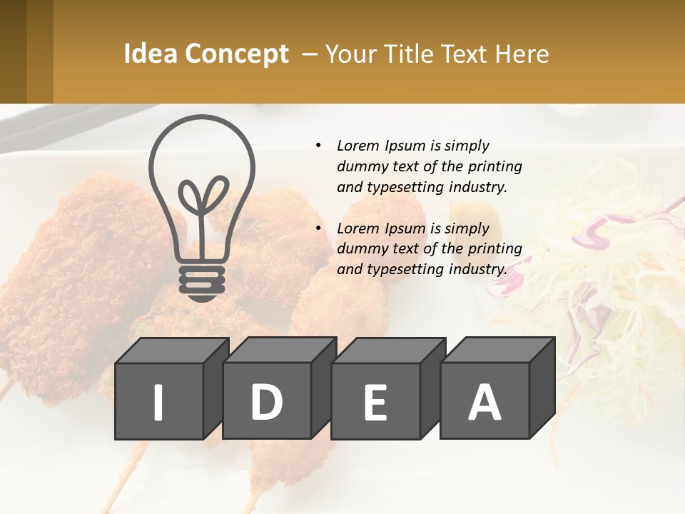 Gourmet Pork Plate PowerPoint Template