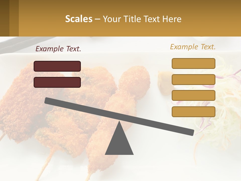 Gourmet Pork Plate PowerPoint Template