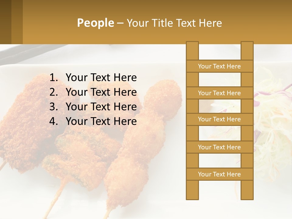 Gourmet Pork Plate PowerPoint Template