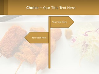 Gourmet Pork Plate PowerPoint Template