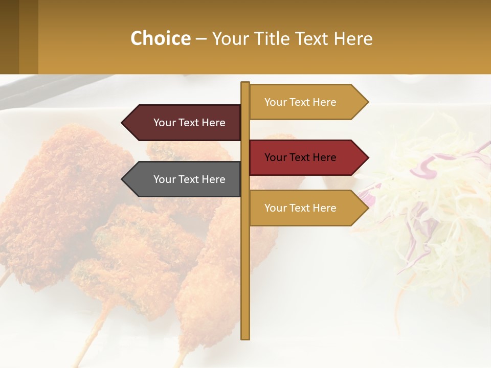 Gourmet Pork Plate PowerPoint Template
