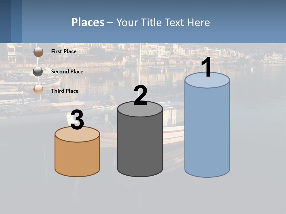 Greece Coast Hersonissos PowerPoint Template