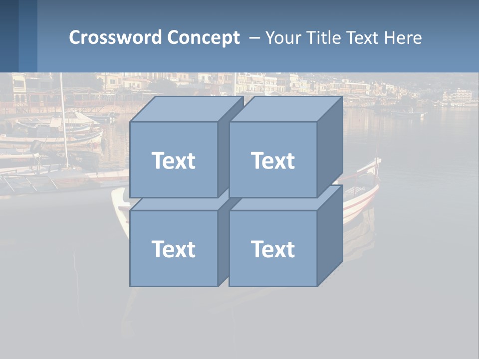 Greece Coast Hersonissos PowerPoint Template