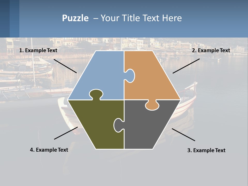 Greece Coast Hersonissos PowerPoint Template