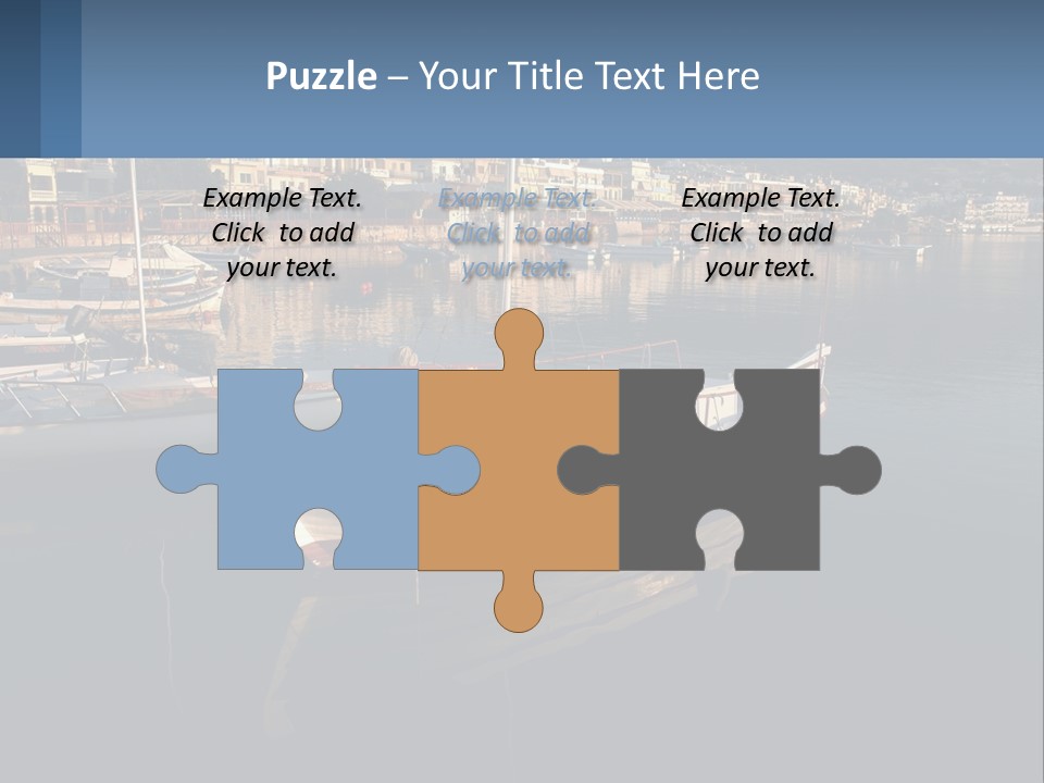 Greece Coast Hersonissos PowerPoint Template