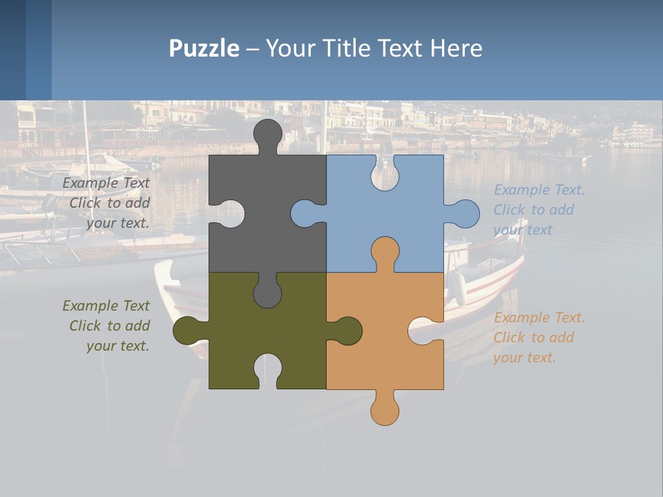 Greece Coast Hersonissos PowerPoint Template